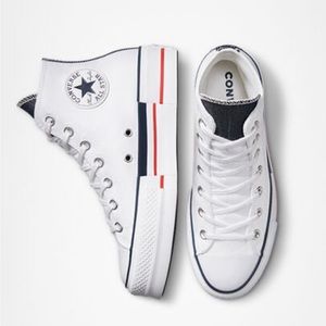 New Chuck Taylor All Star Lift Platform Retro Denim -Size 7